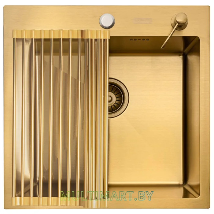 Кухонная мойка ARFEKA ECO AR 500x500+RM AR+DS AR GOLD